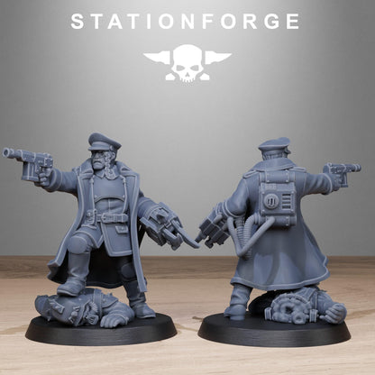 FreeGuard Officer, Imperial Guard Proxy, Sci-Fi Wargames Miniatures by STATIONFORGE