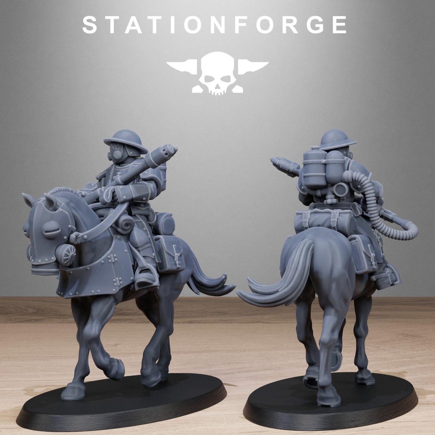 RoyalGuard Cavalry Modular Set Miniatures by STATIONFORGE,  Imperial guard cavalry regiment