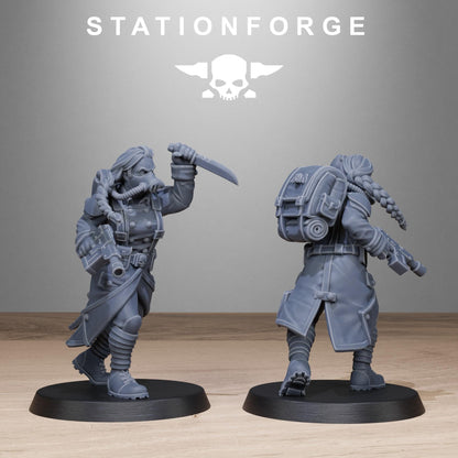 GrimGuard Sisters, Death Korps Proxy, Sci-Fi Wargames Miniatures by STATIONFORGE