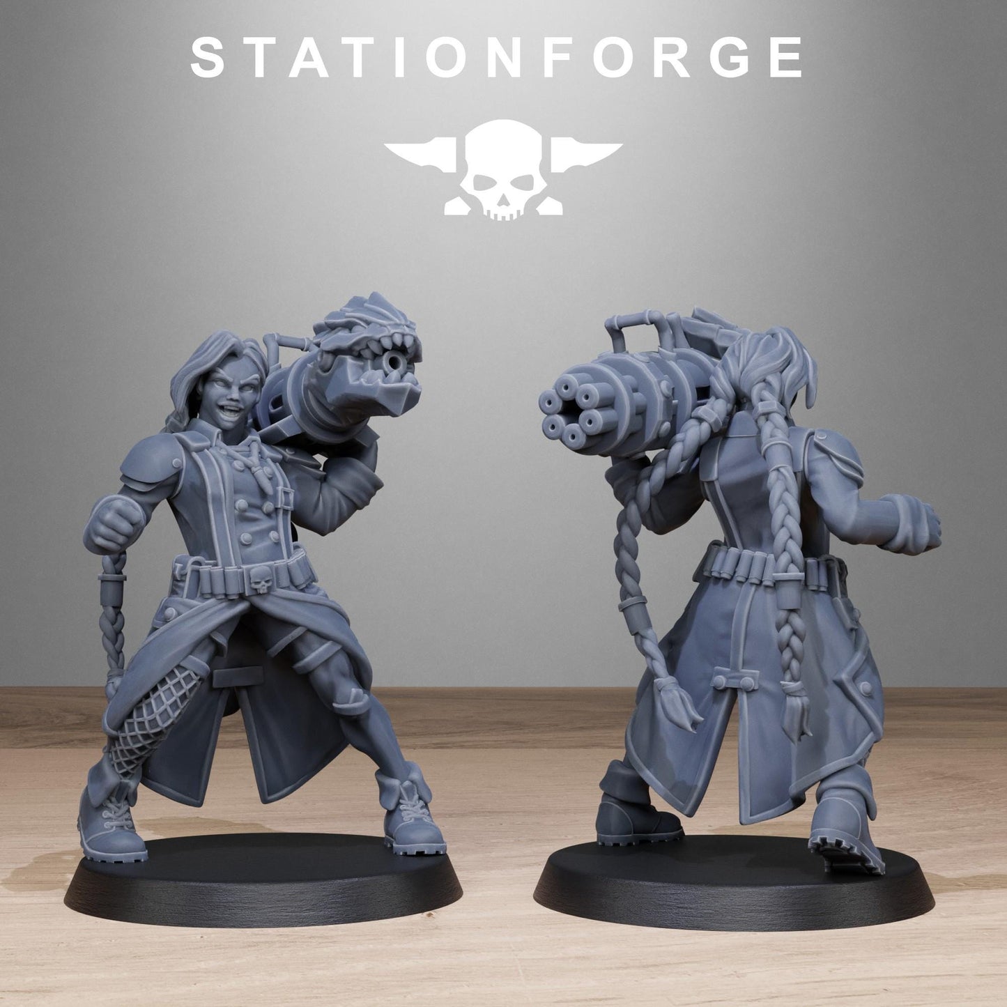 GrimGuard Sisters, Death Korps Proxy, Sci-Fi Wargames Miniatures by STATIONFORGE