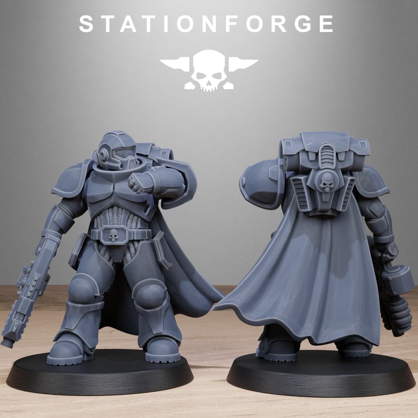 Socratis Brutes, Modular Sci-Fi Marine warriors by STATIONFORGE, Grimdark Wargames Proxy
