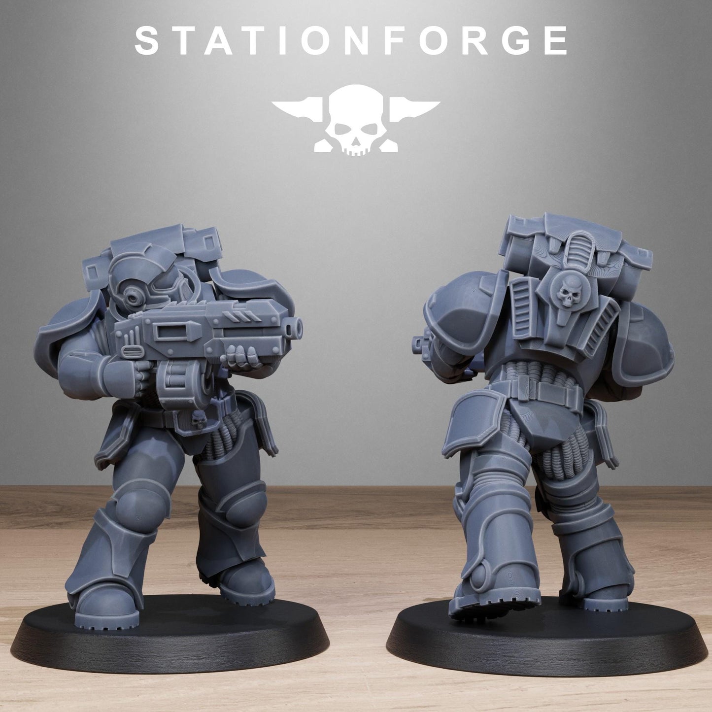 Socratis Brutes, Modular Sci-Fi Marine warriors by STATIONFORGE, Grimdark Wargames Proxy