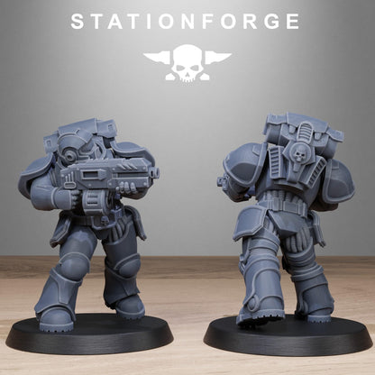 Socratis Brutes, Modular Sci-Fi Marine warriors by STATIONFORGE, Grimdark Wargames Proxy