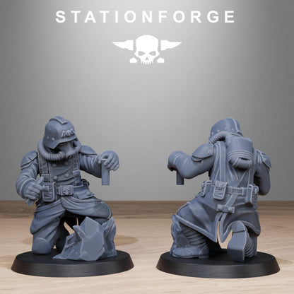 GrimGuard Radioactive Mutants, Death Korps Proxy, Sci-Fi Wargames Miniatures by STATIONFORGE