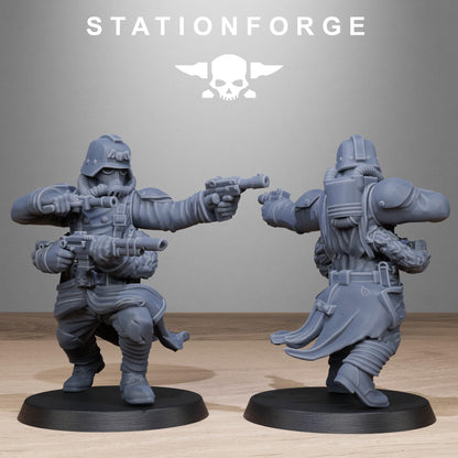 GrimGuard Radioactive Mutants, Death Korps Proxy, Sci-Fi Wargames Miniatures by STATIONFORGE
