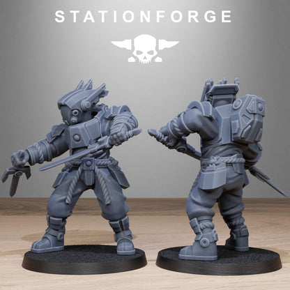 Tarion Melee Infantry, Communitarian Alien Infantry, Sci-Fi Wargames Miniatures by STATIONFORGE