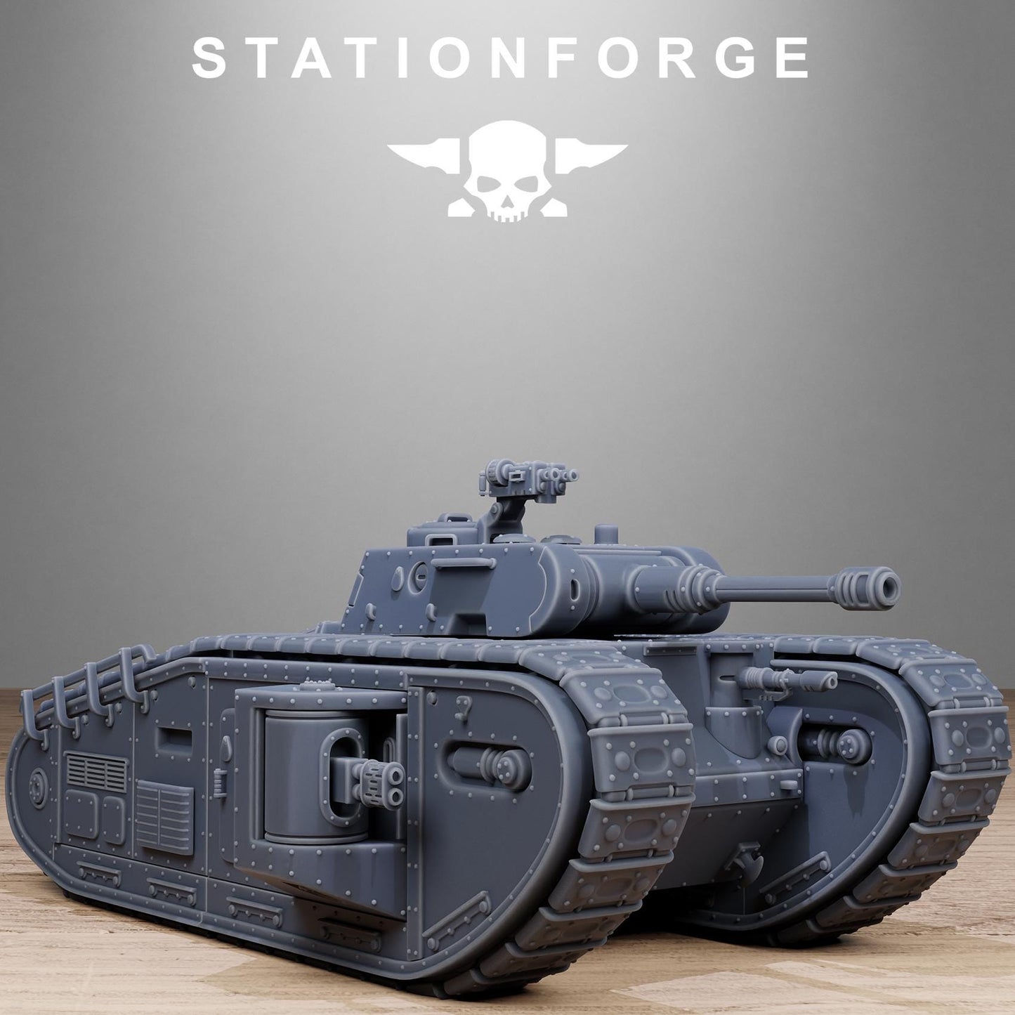 FreeGuard Heavy Tank - GrimGuard Heavy Tank, Sci-Fi Space Guard Soldiers by STATIONFORGE