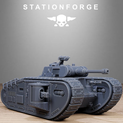 FreeGuard Heavy Tank - GrimGuard Heavy Tank, Sci-Fi Space Guard Soldiers by STATIONFORGE