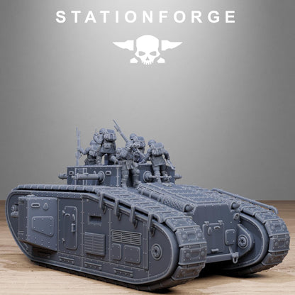 FreeGuard Heavy Tank - GrimGuard Heavy Tank, Sci-Fi Space Guard Soldiers by STATIONFORGE