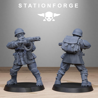 FreeGuard Infantry, Imperial Guard Proxy, Sci-Fi Wargames Miniatures by STATIONFORGE