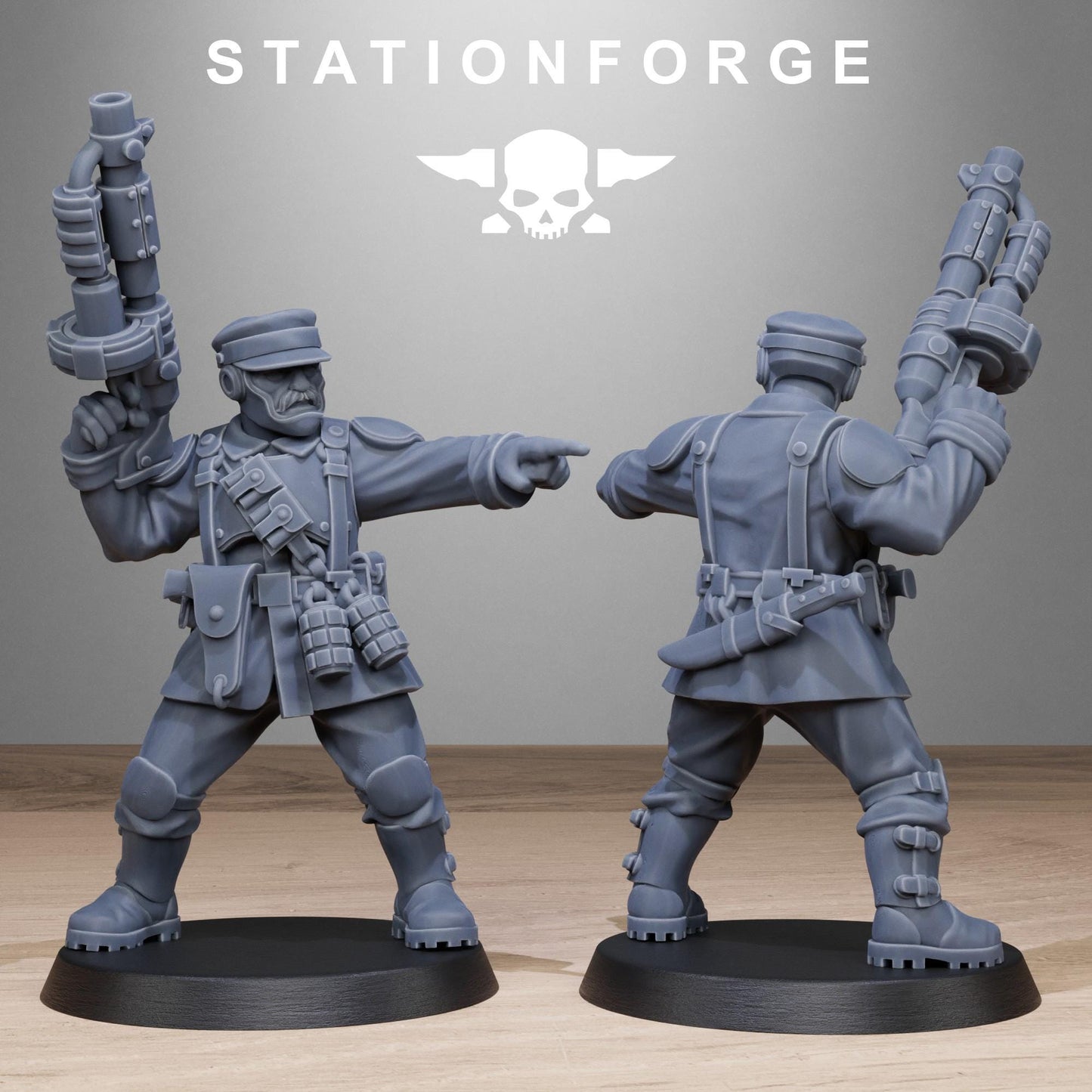 FreeGuard Infantry, Imperial Guard Proxy, Sci-Fi Wargames Miniatures by STATIONFORGE