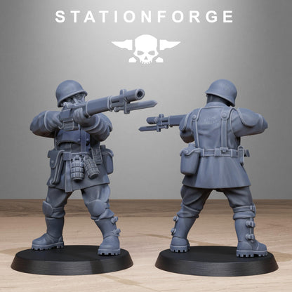 FreeGuard Infantry, Imperial Guard Proxy, Sci-Fi Wargames Miniatures by STATIONFORGE