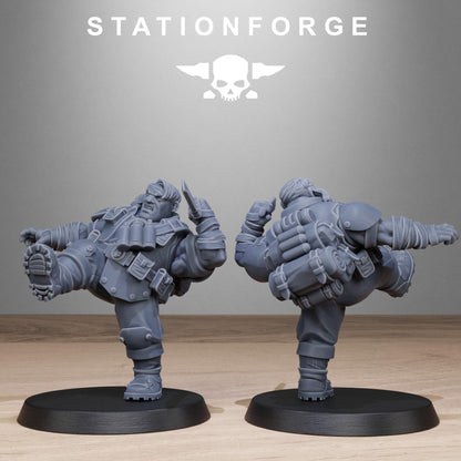 GrimGuard Jungle Fighter Mutants, Imperial Guard Proxy, Sci-Fi Wargames Miniatures by STATIONFORGE