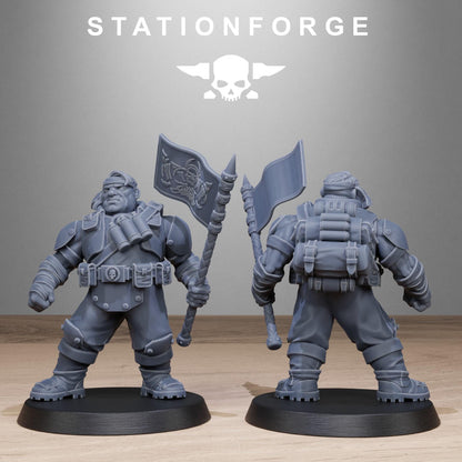 GrimGuard Jungle Fighter Mutants, Imperial Guard Proxy, Sci-Fi Wargames Miniatures by STATIONFORGE