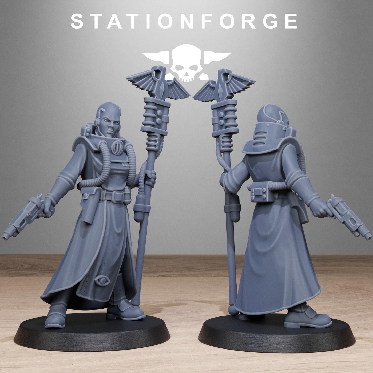 GrimCorp Seers, Imperial Guard Proxy, Sci-Fi Wargames Miniatures by STATIONFORGE