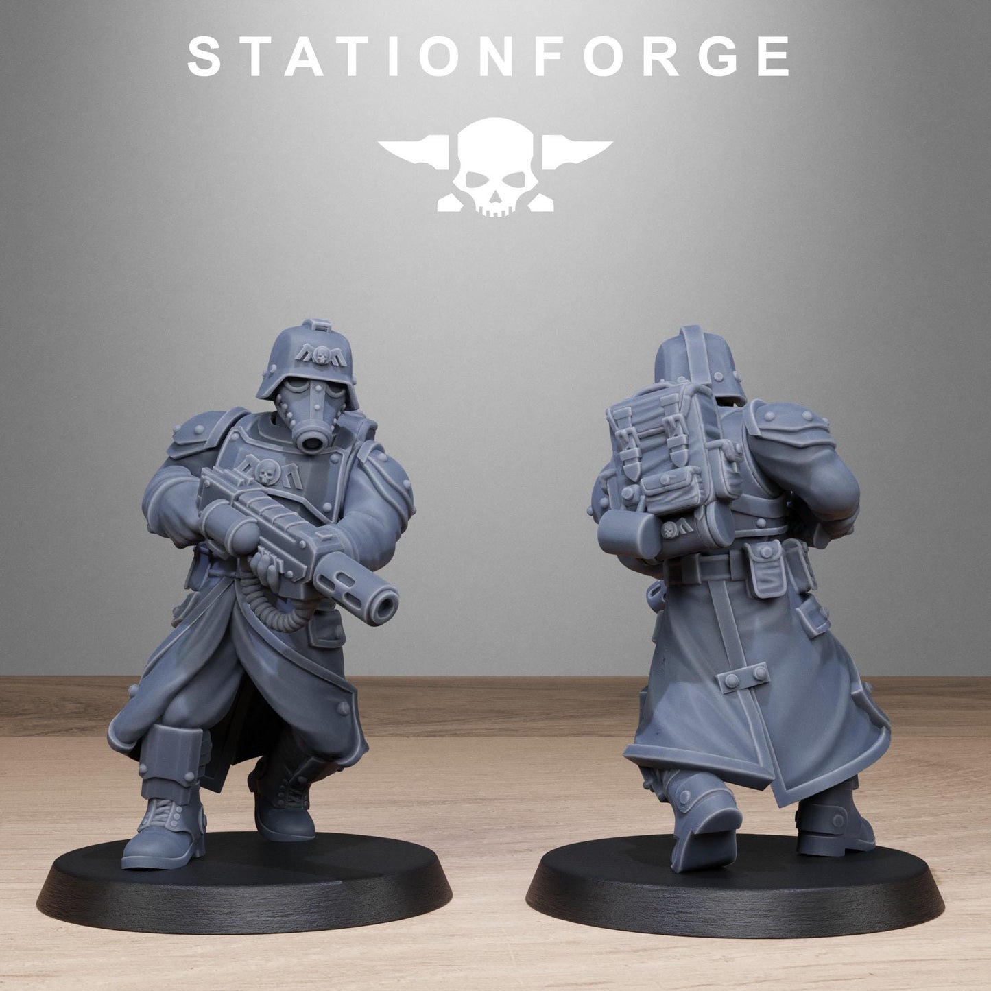 GrimGuard Vigils, Death Korps Proxy, Sci-Fi Wargames Miniatures by STATIONFORGE