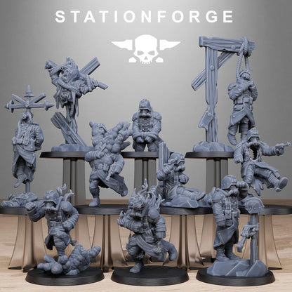 GrimGuard Objective Markers, Death Korps Proxy, Sci-Fi Wargames Miniatures by STATIONFORGE
