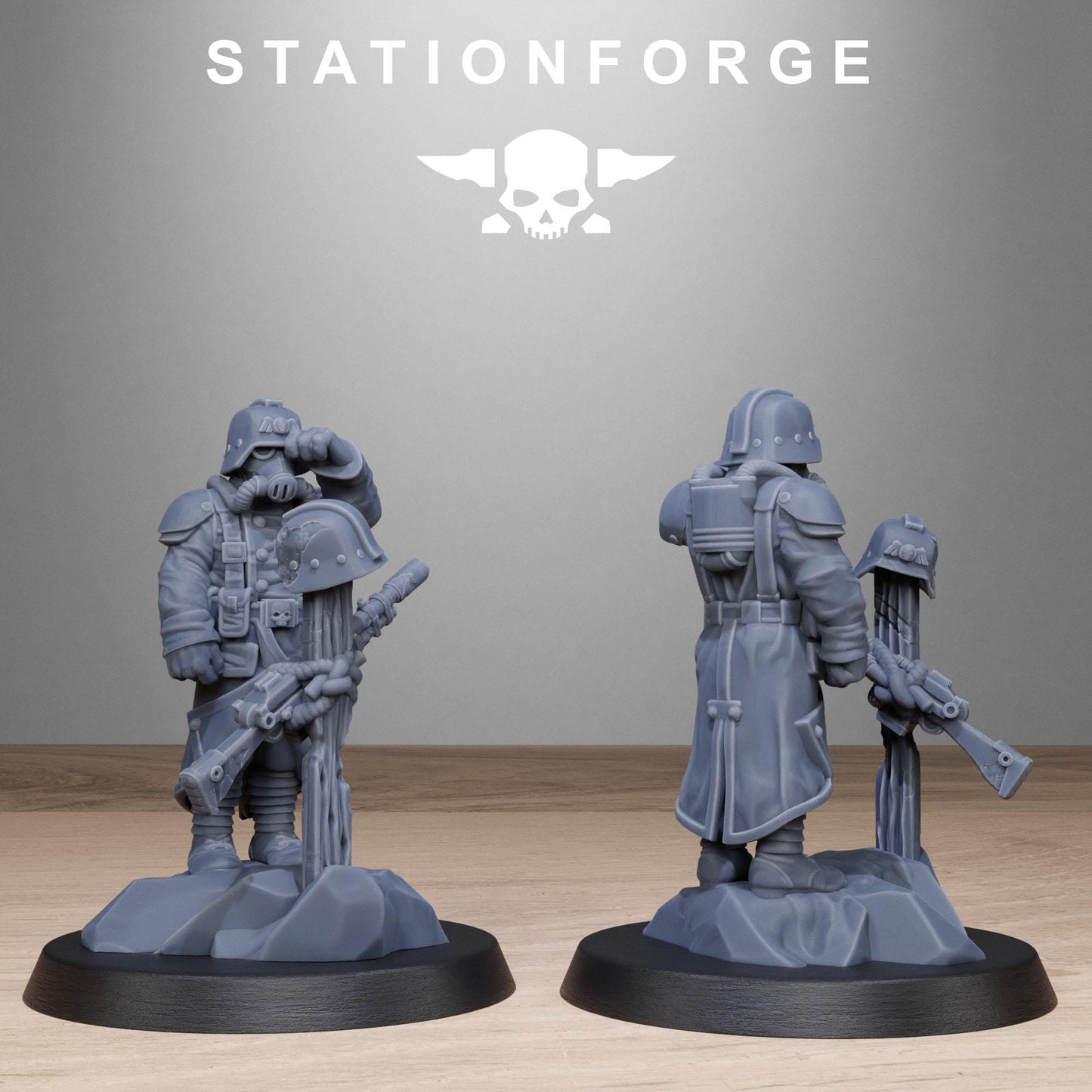 GrimGuard Objective Markers, Death Korps Proxy, Sci-Fi Wargames Miniatures by STATIONFORGE