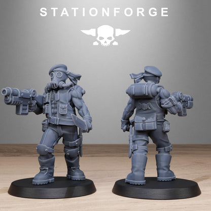GrimGuard Jungle Fighters 2, Death Korps Proxy, Sci-Fi Wargames Miniatures by STATIONFORGE