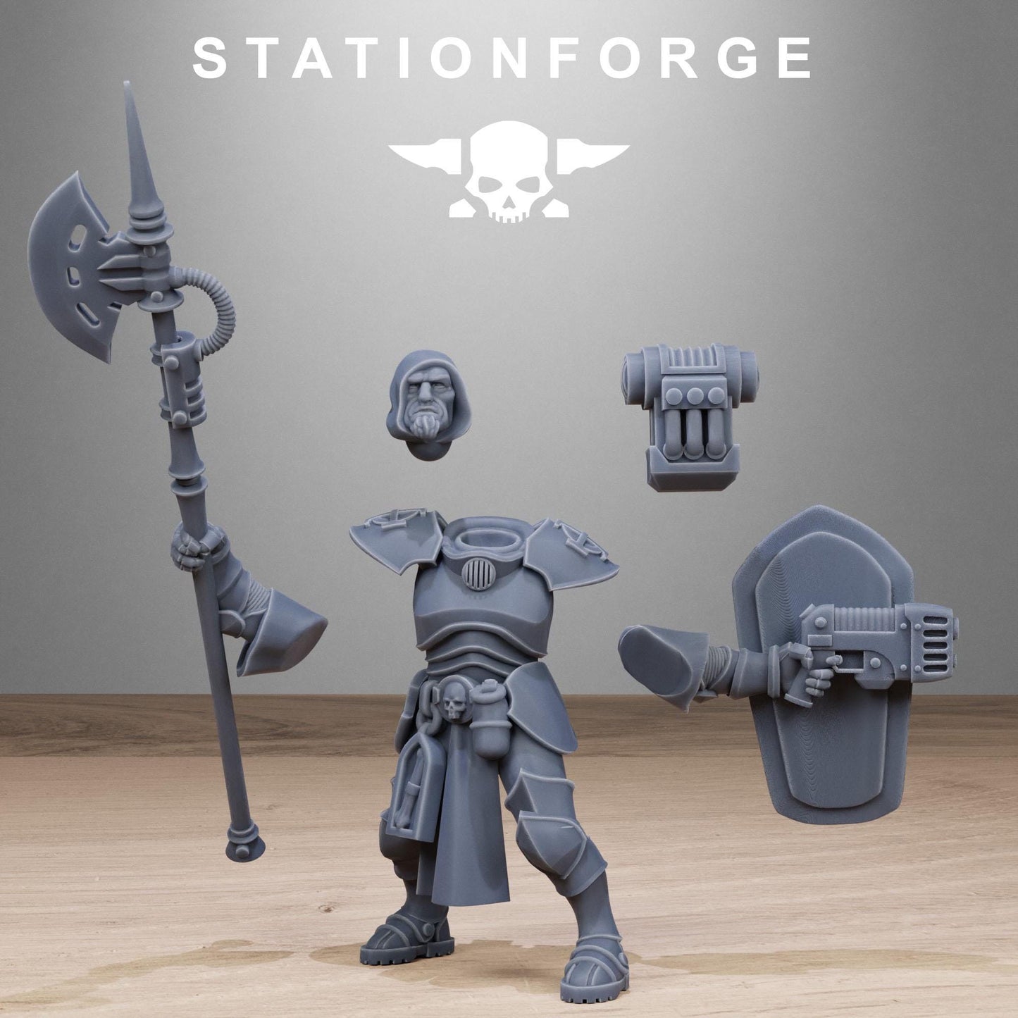 Vodalites Purifiers Modular Set Miniatures by STATIONFORGE,  Imperial guard infantry regiment