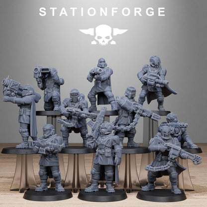Vaskar Patrol, Death Korps Proxy, Sci-Fi Wargames Miniatures by STATIONFORGE