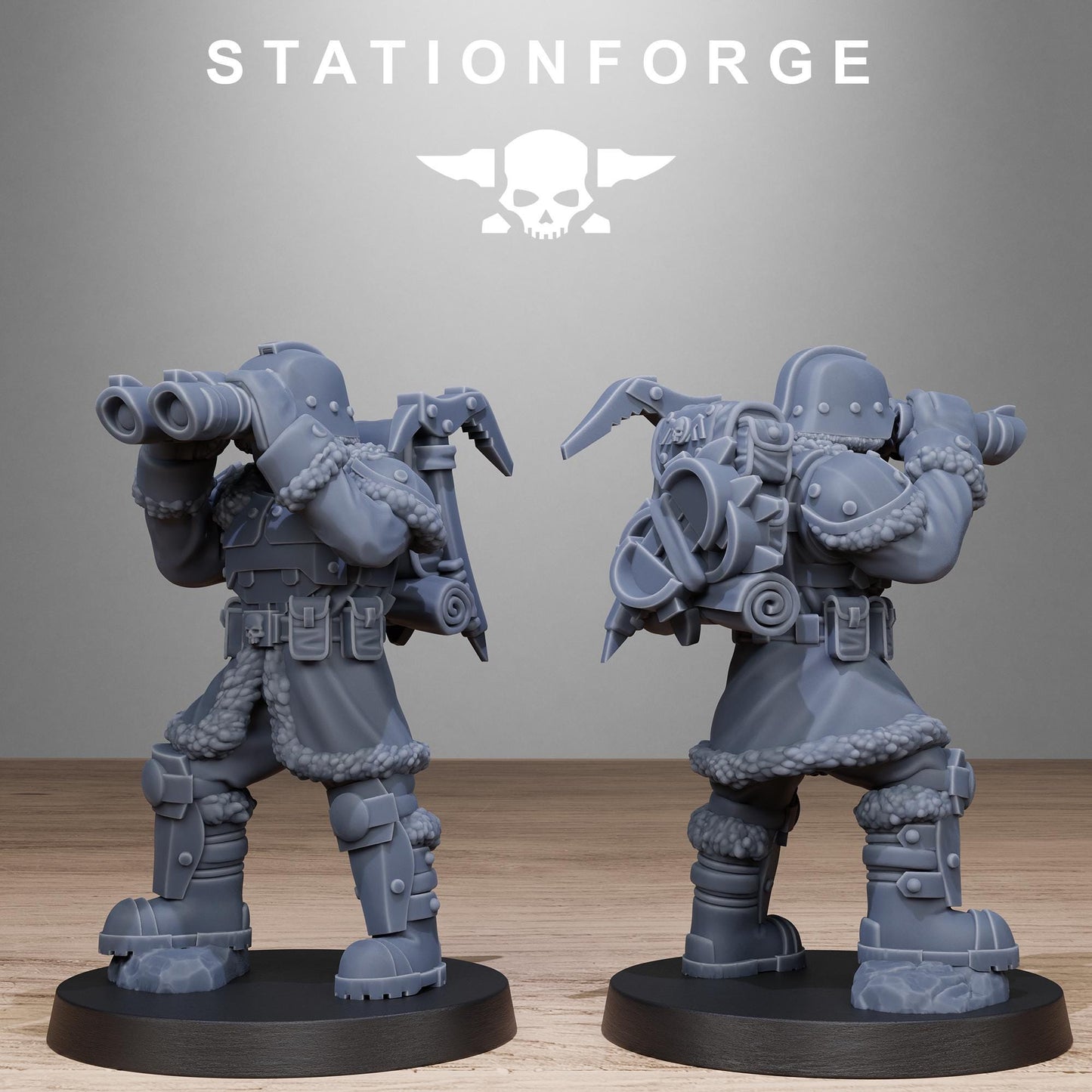 GrimGuard Frostwatch Patrol, Death Korps Proxy, Sci-Fi Wargames Miniatures by STATIONFORGE