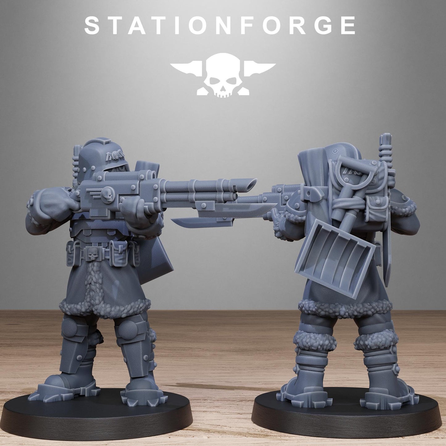 GrimGuard Frostwatch Patrol, Death Korps Proxy, Sci-Fi Wargames Miniatures by STATIONFORGE