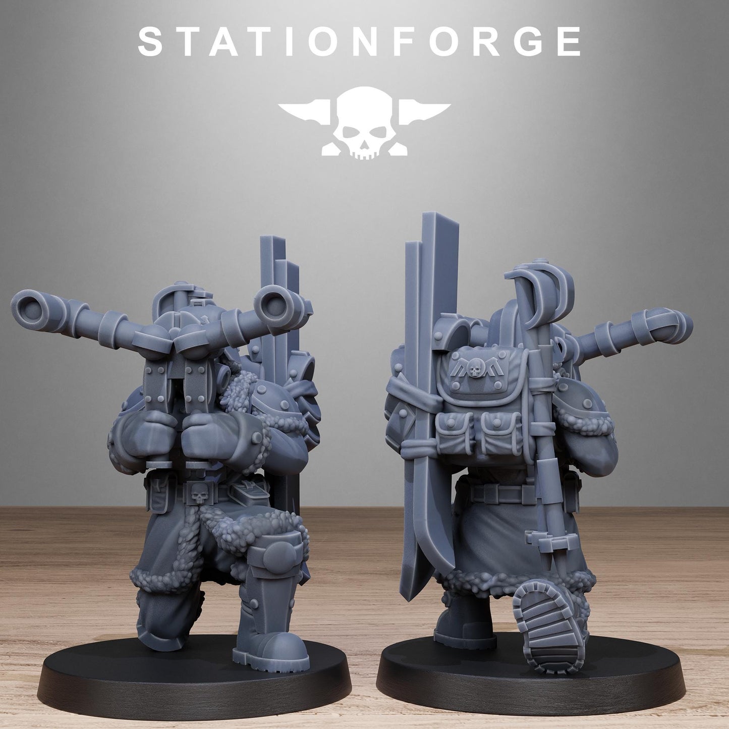 GrimGuard Frostwatch Patrol, Death Korps Proxy, Sci-Fi Wargames Miniatures by STATIONFORGE