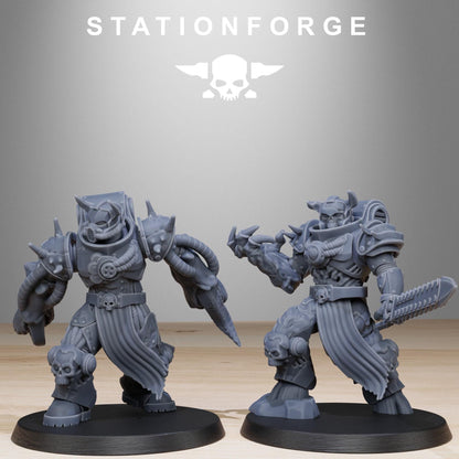 Socratis Corrupted Mutants, Modular Sci-Fi Marine warriors by STATIONFORGE, Grimdark Wargames Proxy