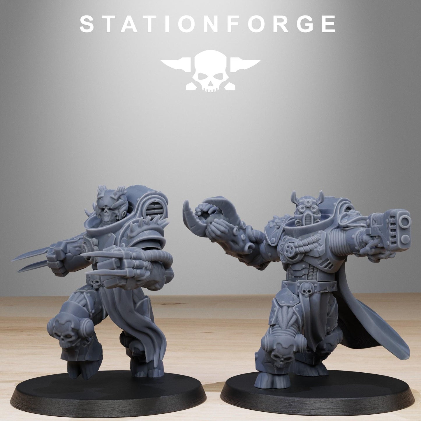 Socratis Corrupted Mutants, Modular Sci-Fi Marine warriors by STATIONFORGE, Grimdark Wargames Proxy