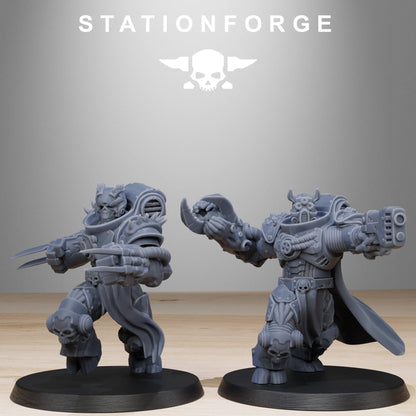 Socratis Corrupted Mutants, Modular Sci-Fi Marine warriors by STATIONFORGE, Grimdark Wargames Proxy