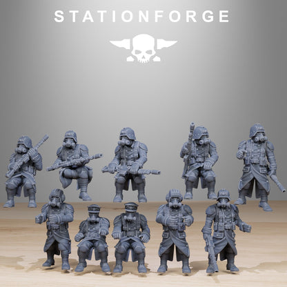 GrimGuard Helicopter, Modular Sci-Fi Guardsmen Warplane by STATIONFORGE, Sci-fi Wargames Proxy, Imperial Guard Transport