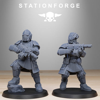 RoyalGuard Patrol Modular Set Miniatures by STATIONFORGE,  Imperial guard infantry regiment
