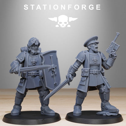 RoyalGuard Patrol Modular Set Miniatures by STATIONFORGE,  Imperial guard infantry regiment