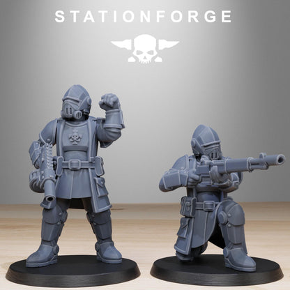 RoyalGuard Patrol Modular Set Miniatures by STATIONFORGE,  Imperial guard infantry regiment