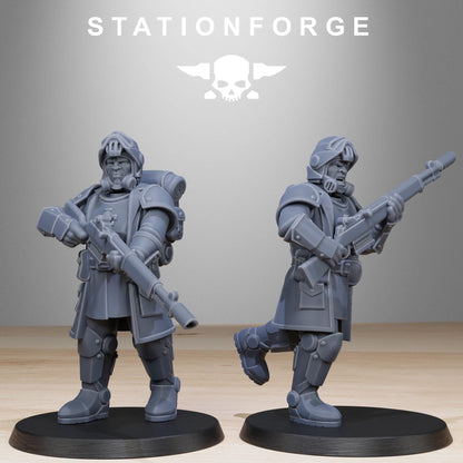 RoyalGuard Patrol Modular Set Miniatures by STATIONFORGE,  Imperial guard infantry regiment
