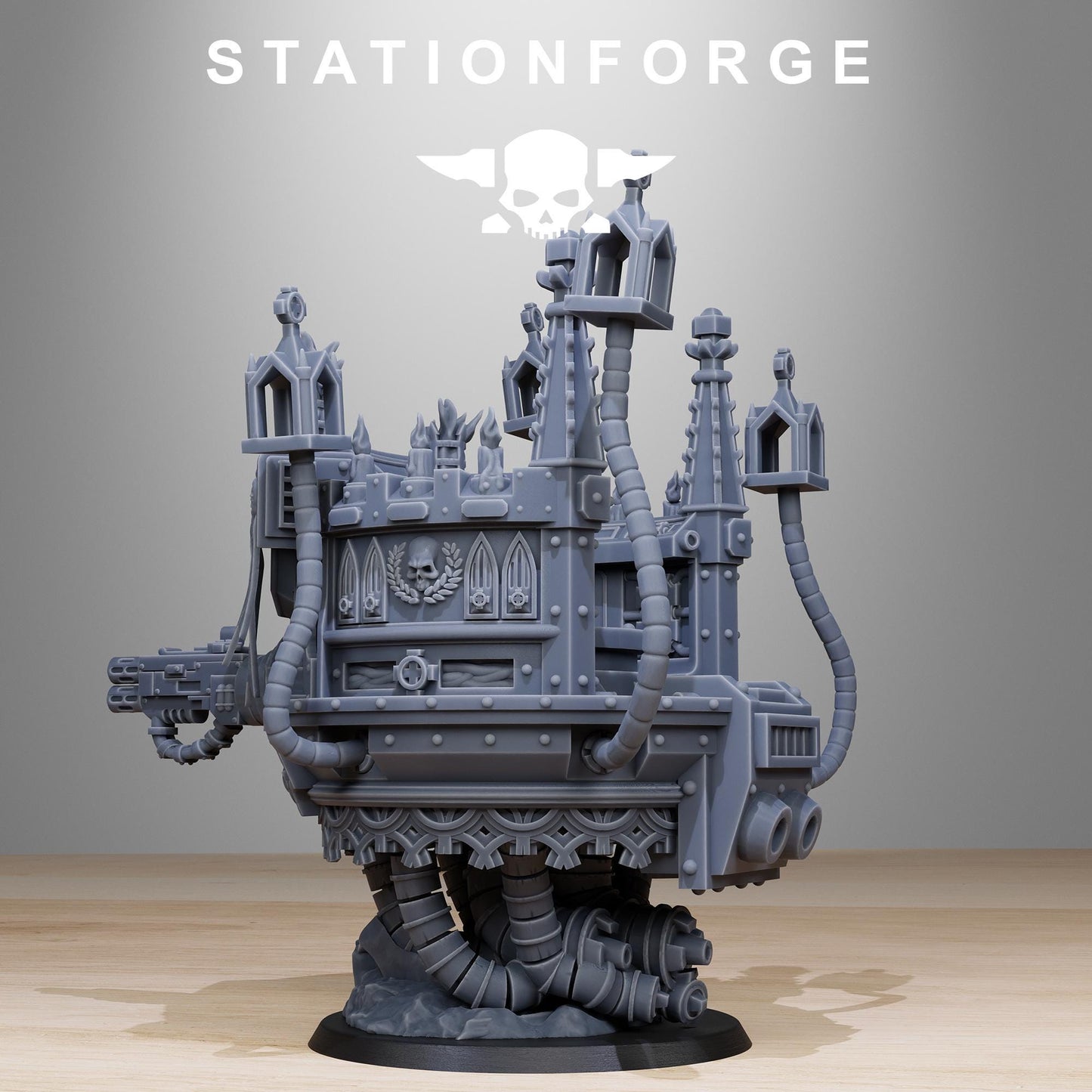 Vodalites Pulpit Modular Set Miniatures by STATIONFORGE,  Imperial guard infantry regiment
