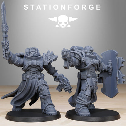 Socratis Militants, Modular Sci-Fi Marine warriors by STATIONFORGE, Grimdark Wargames Proxy