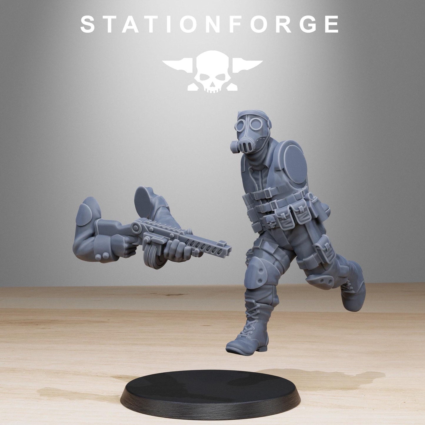 GrimGuard Counter Terrorists, Death Korps Proxy, Sci-Fi Wargames Miniatures by STATIONFORGE