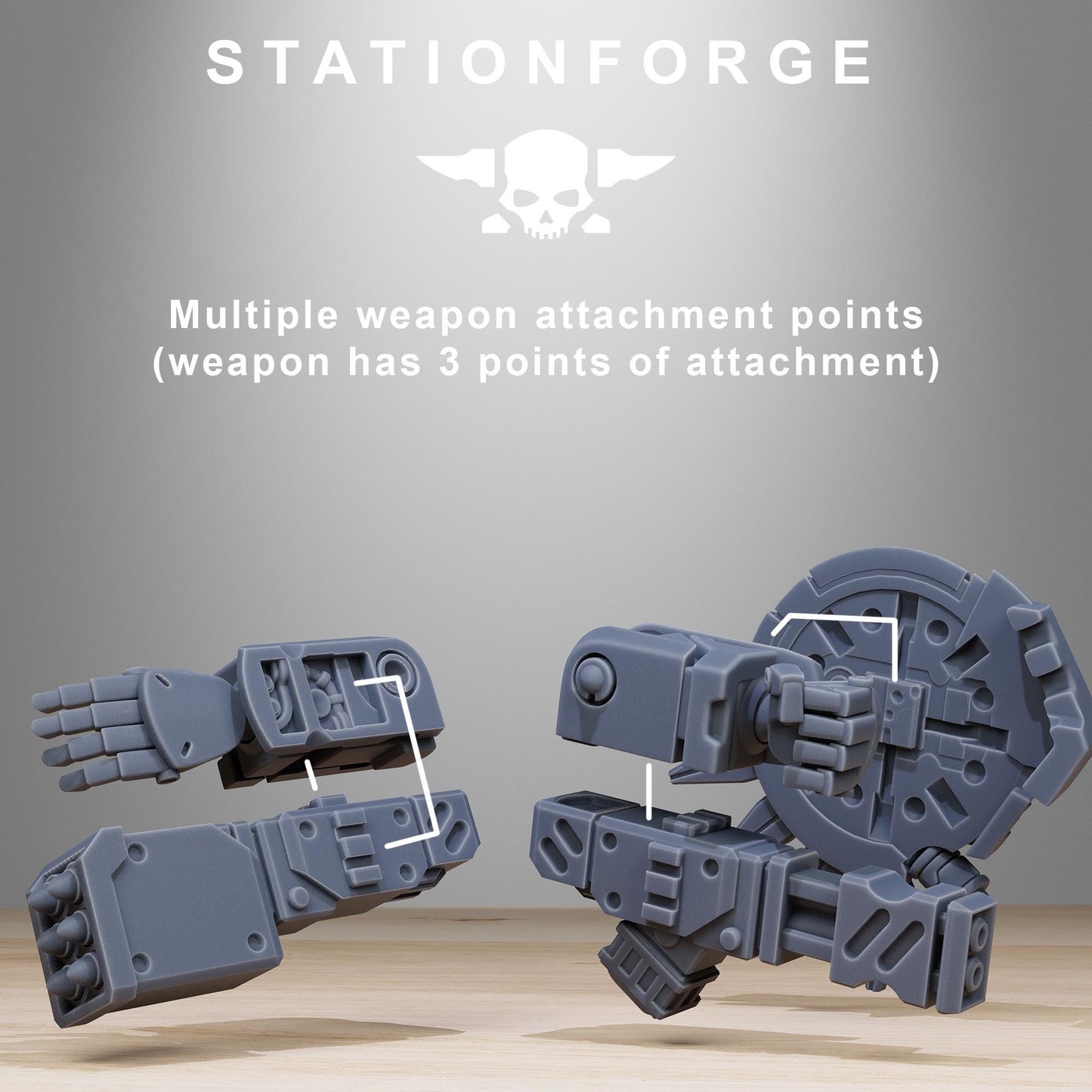 Tarion Elder Mech Mk1, Communitarian Alien Infantry, Sci-Fi Wargames Miniatures by STATIONFORGE