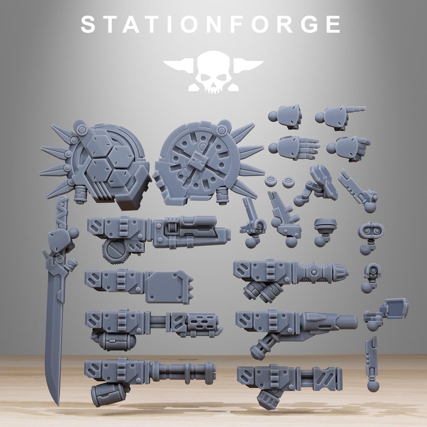 Tarion Elder Mech Mk1, Communitarian Alien Infantry, Sci-Fi Wargames Miniatures by STATIONFORGE