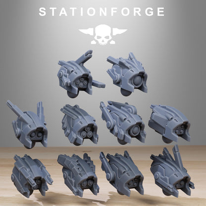 Tarion Strike Mechs Mk1 Builder Kit, Communitarian Alien Infantry, Sci-Fi Wargames Miniatures by STATIONFORGE