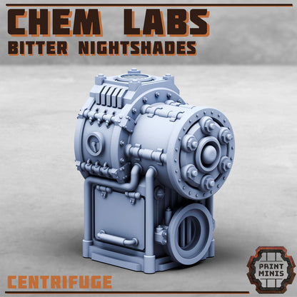 Chem Laboratory - Bitter Nightshades - Sci-Fi Space Industrial Terrain by Print Minis - Entire set