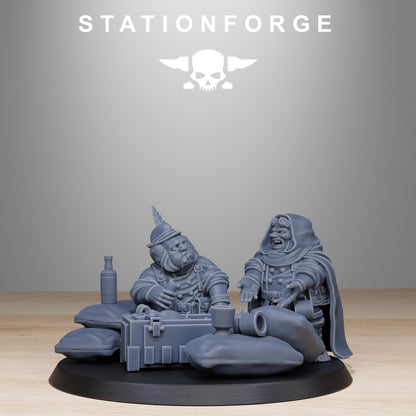 GrimGuard Skulldart Trappers, Death Korps Proxy, Sci-Fi Wargames Miniatures by STATIONFORGE