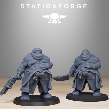 Corrupted Guard Wretched, Chaos Worshipper Sci-Fi Wargames Miniatures by STATIONFORGE, Corrupted Imperial Guard