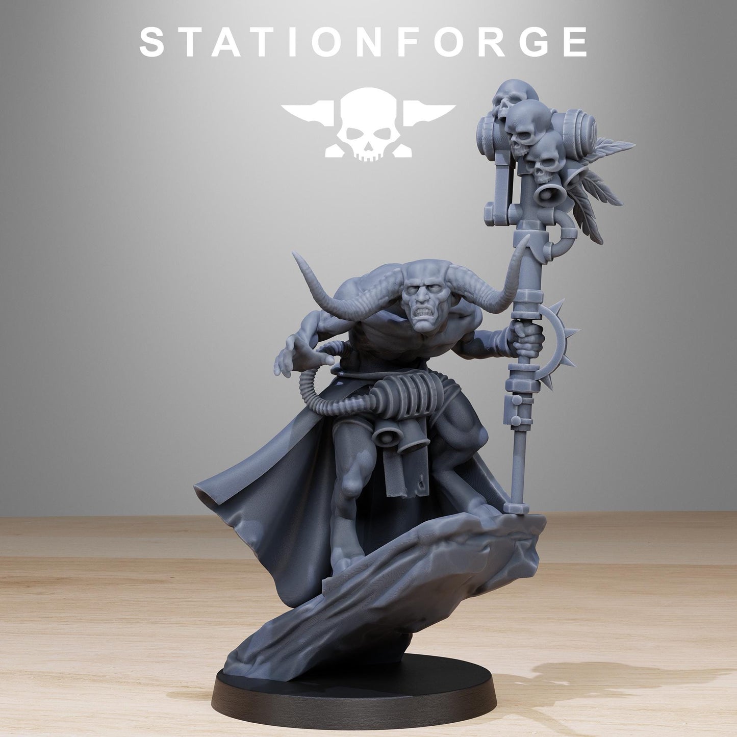 Corrupted Guard Wretched, Chaos Worshipper Sci-Fi Wargames Miniatures by STATIONFORGE, Corrupted Imperial Guard