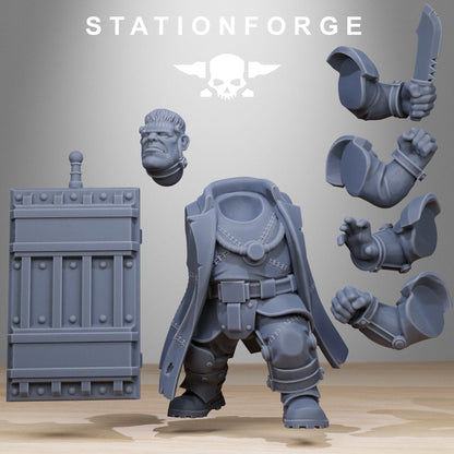 GrimGuard Mutantstein, Imperial Guard Proxy, Sci-Fi Wargames Miniatures by STATIONFORGE