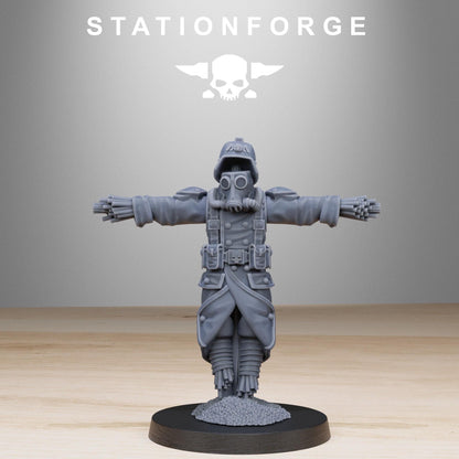 GrimGuard Scarecrow, Death Korps Proxy, Sci-Fi Wargames Miniatures by STATIONFORGE