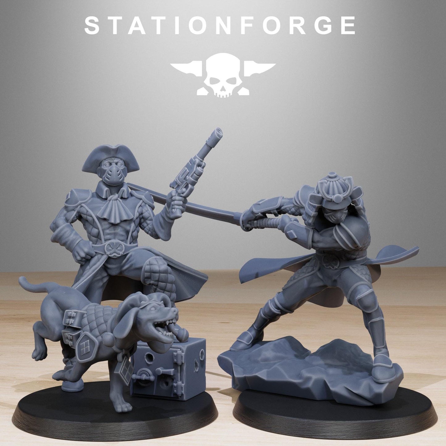 GrimCorp Jesters, Death Korps Proxy, Sci-Fi Wargames Miniatures by STATIONFORGE