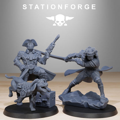 GrimCorp Jesters, Death Korps Proxy, Sci-Fi Wargames Miniatures by STATIONFORGE